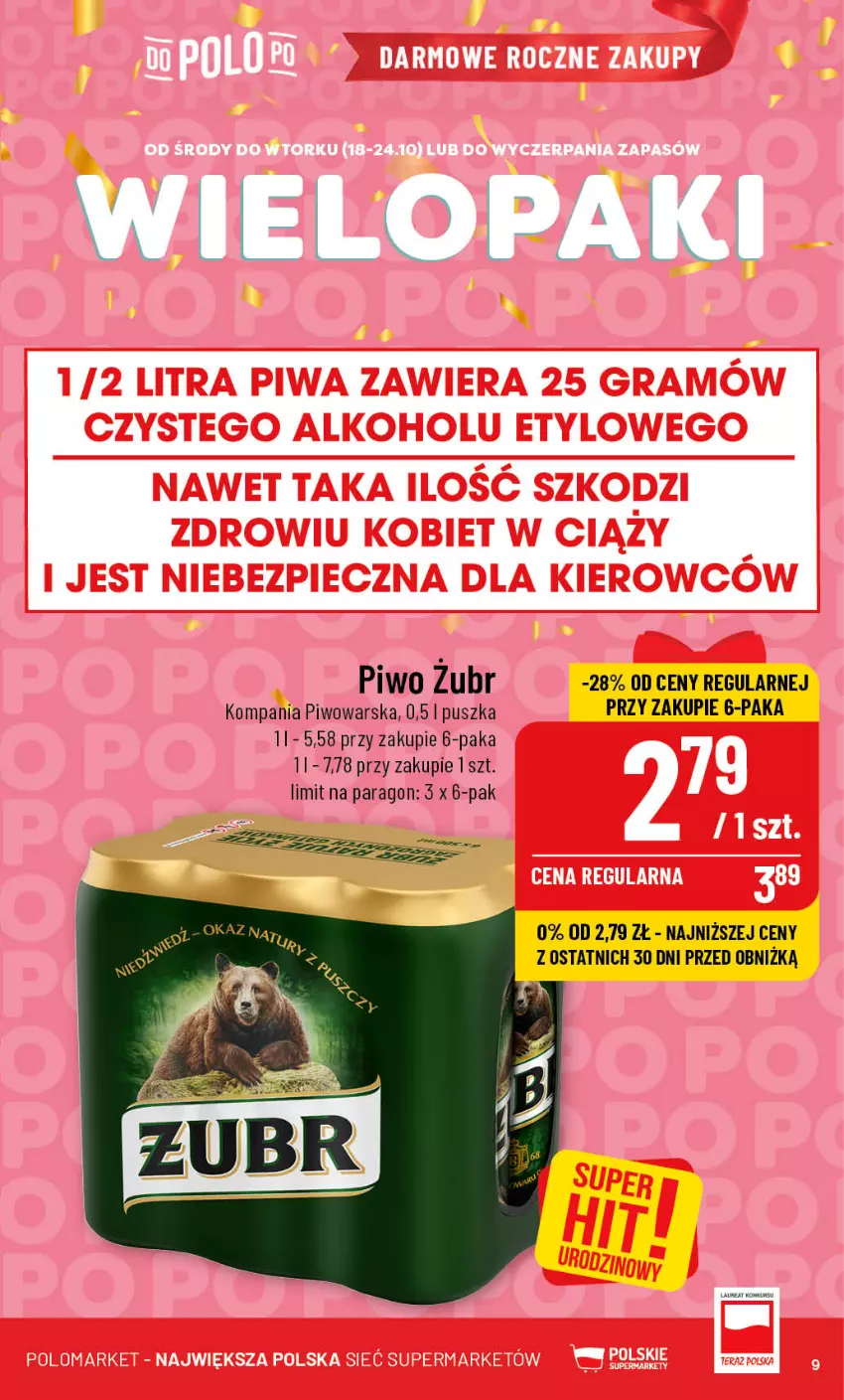 Gazetka promocyjna PoloMarket - Gazetka pomocyjna - ważna 18.10 do 24.10.2023 - strona 9 - produkty: Gra, Piec, Piwa, Piwo