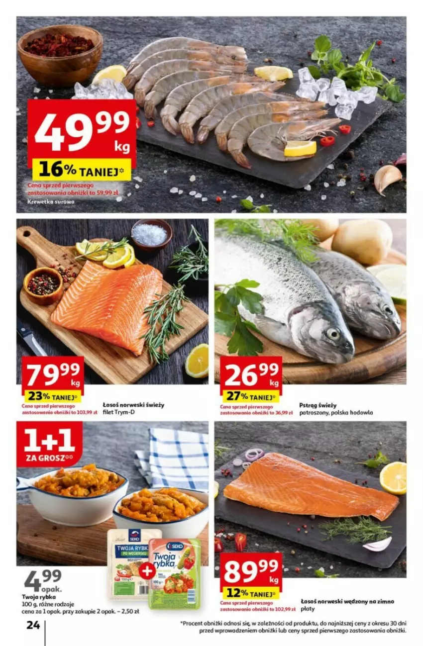 Gazetka promocyjna Auchan - ważna 16.05 do 22.05.2024 - strona 17 - produkty: Pstrąg