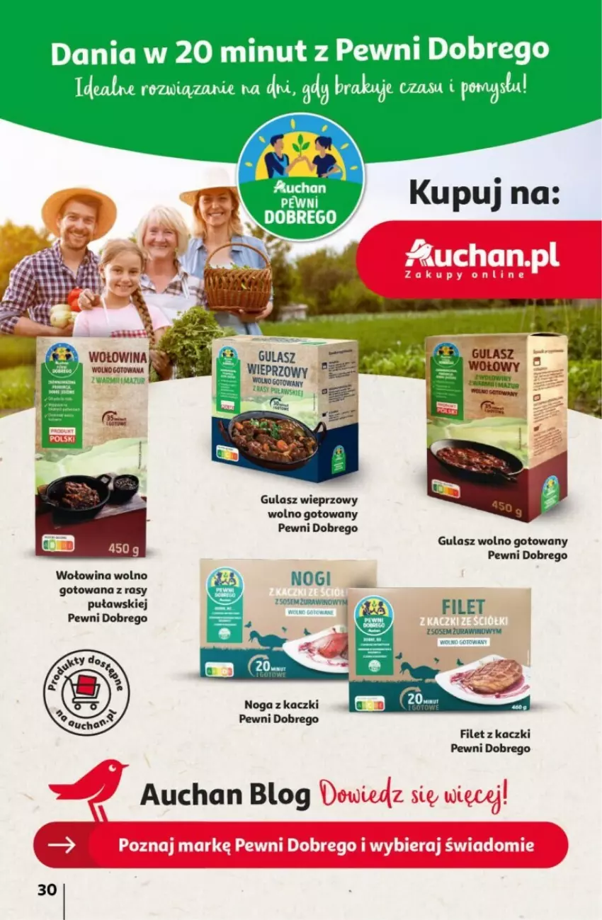 Gazetka promocyjna Auchan - ważna 16.05 do 22.05.2024 - strona 24 - produkty: Noga z kaczki, Sos, Wino, Wołowina