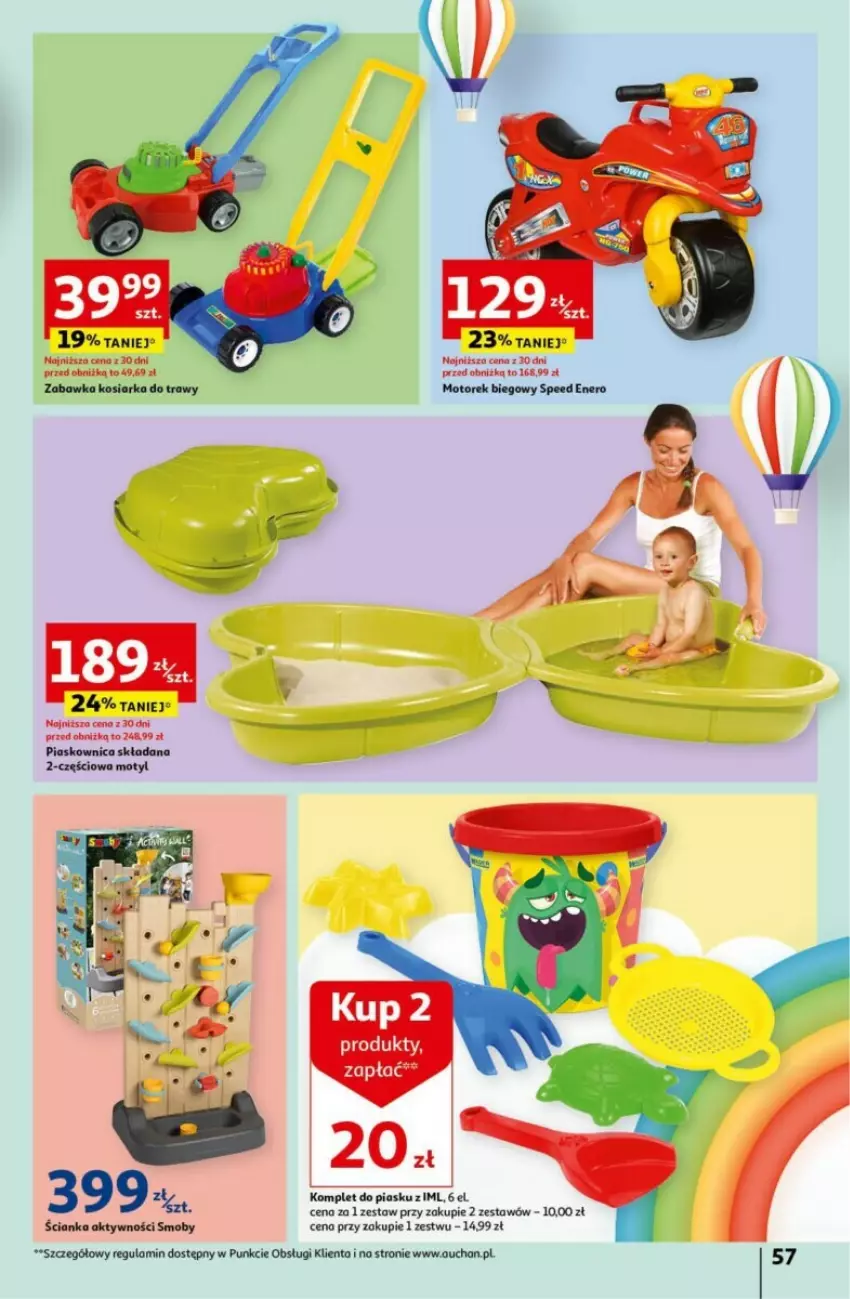Gazetka promocyjna Auchan - ważna 16.05 do 22.05.2024 - strona 53 - produkty: Kosiarka, Zabawka