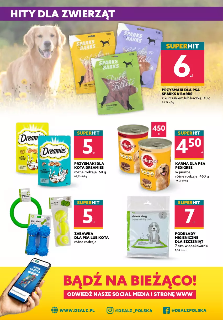 Gazetka promocyjna Dealz - WIELKIE OTWARCIE 27.04.2022Krotoszyn, Galeria Karuzela - ważna 27.04 do 11.05.2022 - strona 8 - produkty: Kurczak, Pedigree, Podkład, Przysmaki, Zabawka