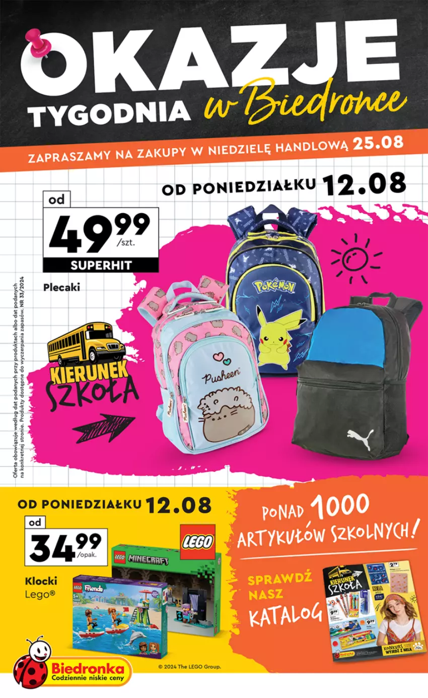 Gazetka promocyjna Biedronka - Okazje tygodnia - ważna 12.08 do 25.08.2024 - strona 1 - produkty: Klocki, Kret