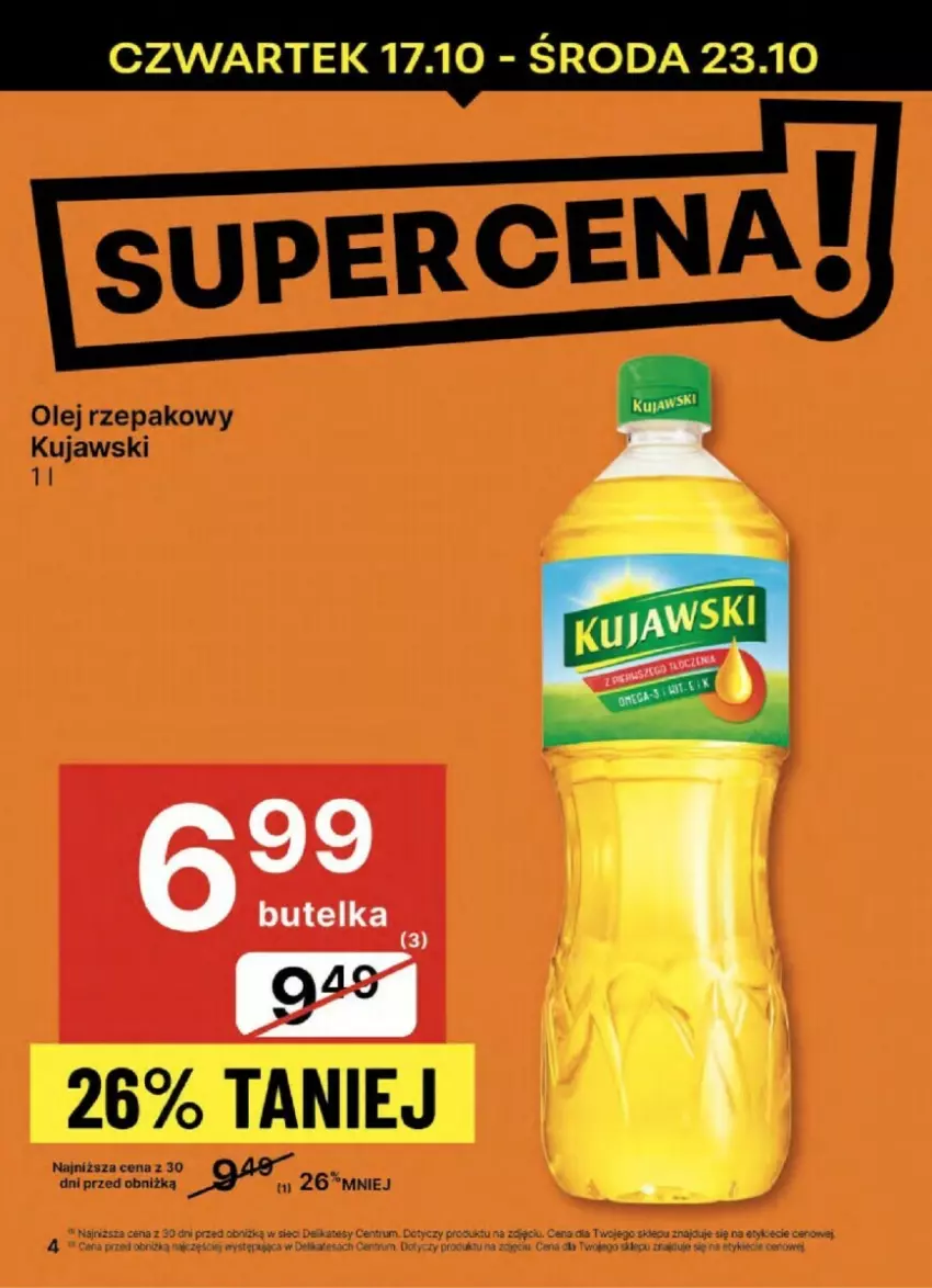 Gazetka promocyjna Delikatesy Centrum - ważna 17.10 do 23.10.2024 - strona 34 - produkty: Kujawski, Olej, Olej rzepakowy, Rum