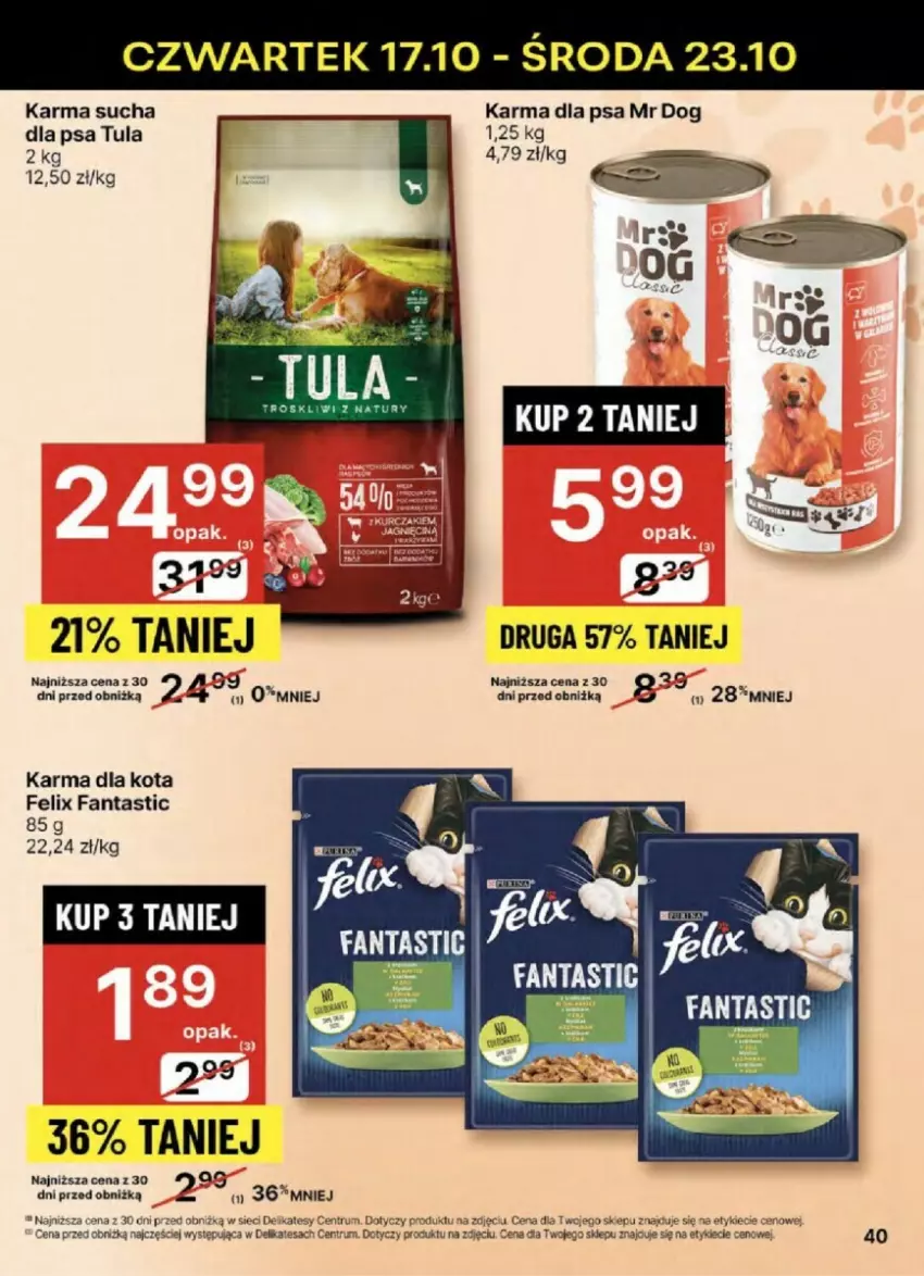 Gazetka promocyjna Delikatesy Centrum - ważna 17.10 do 23.10.2024 - strona 35 - produkty: Fa, Fanta, Felix, Milka, Rum, Sucha karma