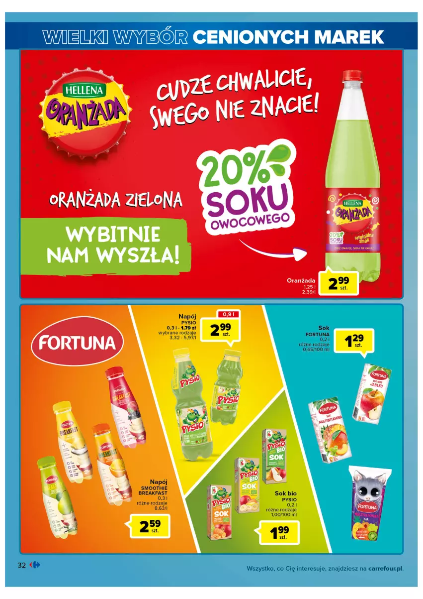 Gazetka promocyjna Carrefour - Gazetka Market - ważna 31.05 do 11.06.2022 - strona 32 - produkty: Fa, Napój, Smoothie