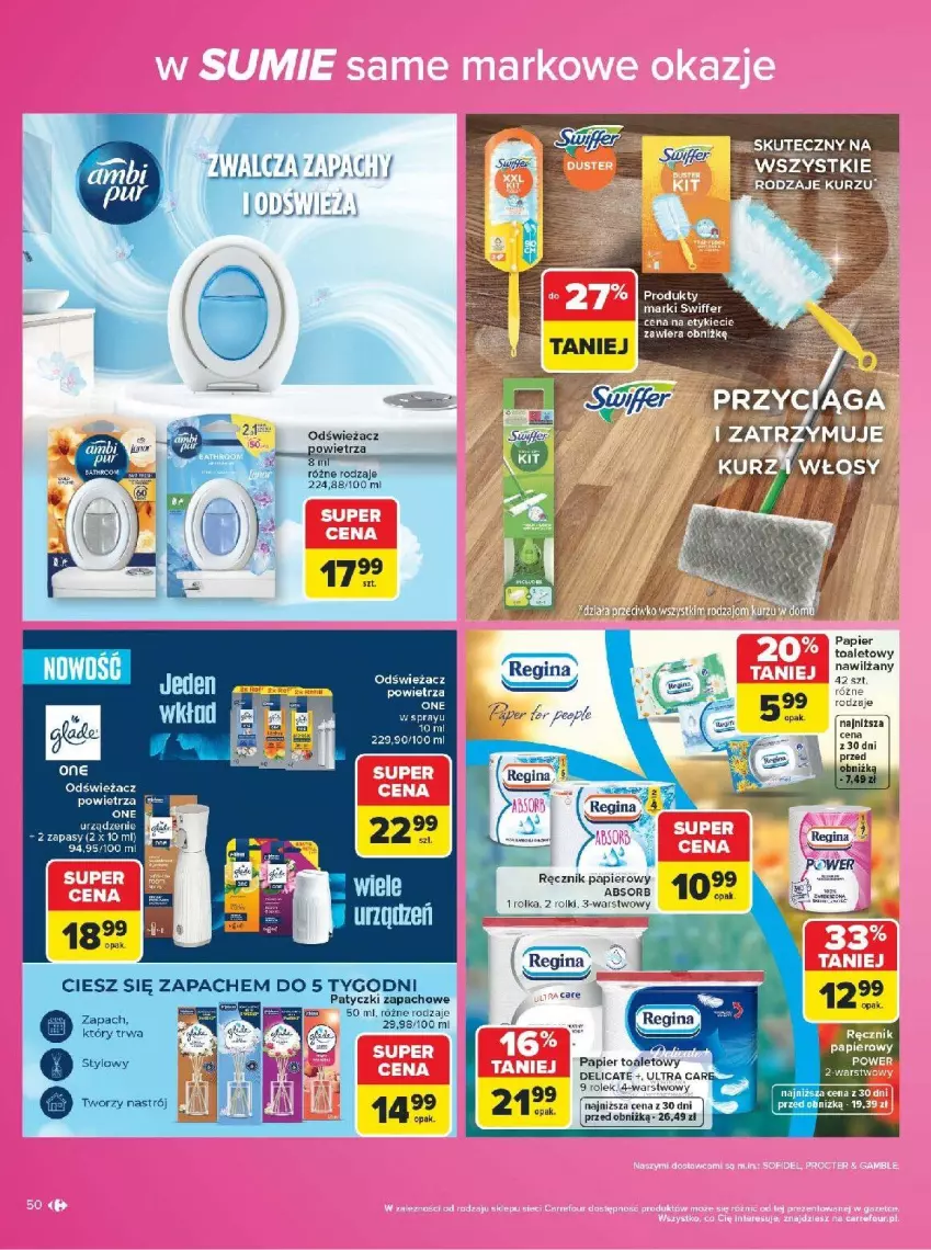 Gazetka promocyjna Carrefour - Gazetka Carrefour w SUMIE same markowe okazje - ważna 03.08 do 14.08.2026 - strona 50 - produkty: Fa, Papier, Papier toaletowy, Rolki