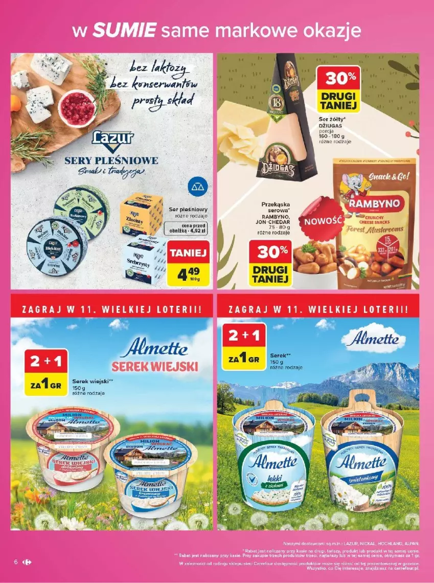 Gazetka promocyjna Carrefour - Gazetka Carrefour w SUMIE same markowe okazje - ważna 03.08 do 14.08.2026 - strona 6 - produkty: Por, Ser
