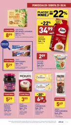 Gazetka promocyjna Aldi - Pełny katalog - Gazetka - ważna od 30.04 do 30.04.2022 - strona 21 - produkty: Ser, Gra, Kawa ziarnista, Granat, Ciasto czekoladowe, Kawa, Daktyle, Tera, Tarta, Konfitura, Owsianka, Tonik, Czekolada, Baton, Knoppers, Cappuccino, Segafredo, Kokos, LG