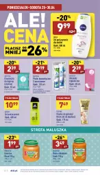 Gazetka promocyjna Aldi - Pełny katalog - Gazetka - ważna od 30.04 do 30.04.2022 - strona 22 - produkty: Ser, Eveline, BoboVita, Adidas, Pianka do golenia, Tera, Serek, Chusteczki, Płatki kosmetyczne, Deser, Chusteczki do higieny, Wkładki, Nivea, Fa