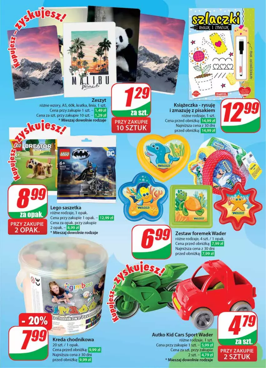 Gazetka promocyjna Dino - Gazetka 30 / 2024 - ważna 24.07 do 30.07.2024 - strona 53 - produkty: Cars, Chodnik, Fa, LEGO, Por, Sok, Sport