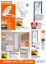 Gazetka promocyjna Obi - Gazetka OBI - Gazetka - ważna od 24.03 do 24.03.2026 - strona 16 - produkty: Klamka, Kompakt WC, Top, Sok, Ser, Rum, Por, Gra, Deska sedesowa, Rust, Skrzydło drzwiowe, Kosz, Deska wolnoopadająca, Meble łazienkowe, Uchwyty, Szafka, Umywalka, Drzwi zewnętrzne, Drzwi, Alegra, Meble, Miska, Lakier, Fa