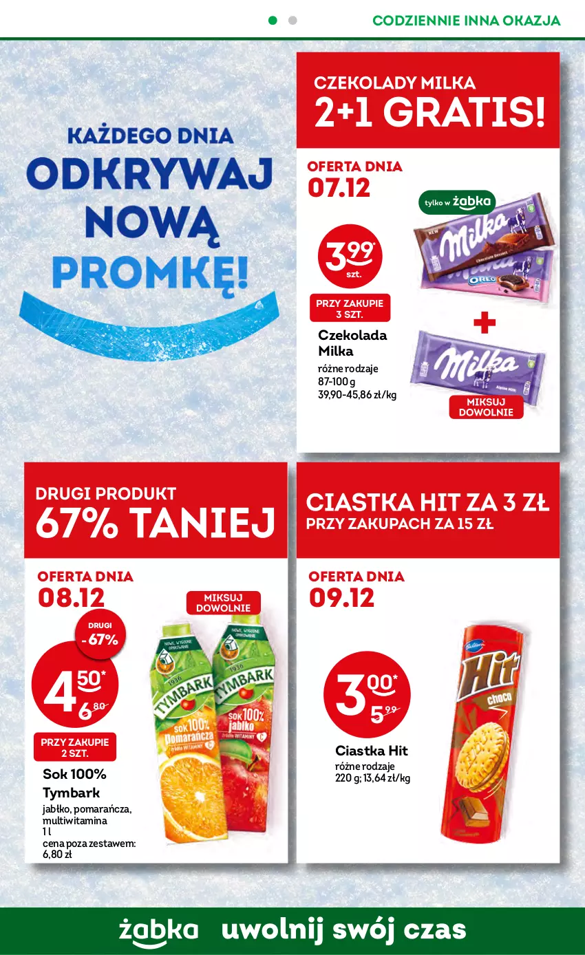 Gazetka promocyjna Żabka - ważna 07.12 do 13.12.2022 - strona 2 - produkty: Ciastka, Czekolada, Milka, Sok, Tymbark