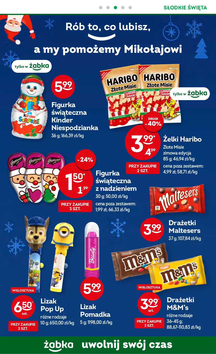 Gazetka promocyjna Żabka - ważna 07.12 do 13.12.2022 - strona 22 - produkty: Haribo, Kinder, Ser