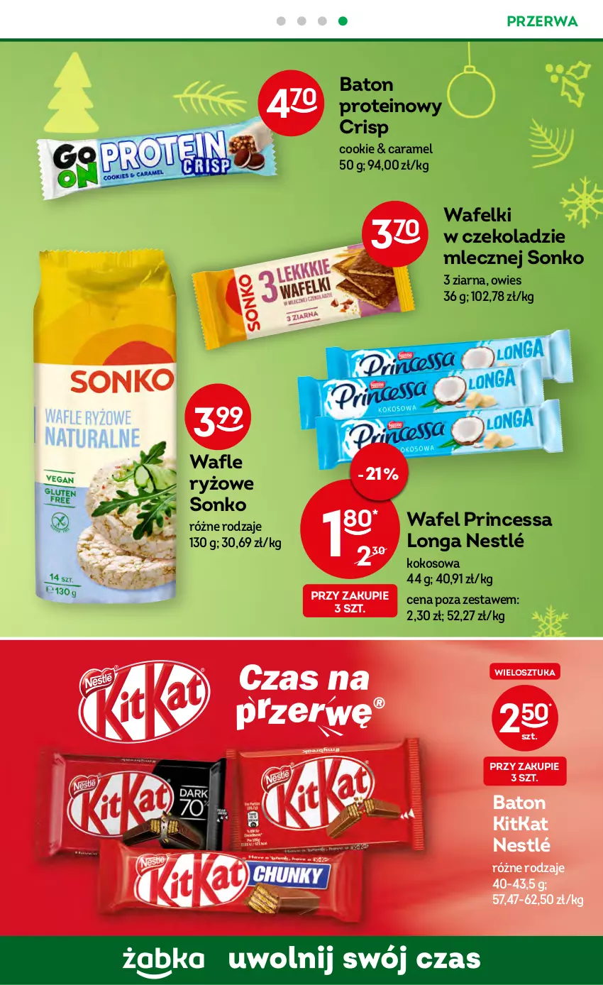 Gazetka promocyjna Żabka - ważna 07.12 do 13.12.2022 - strona 43 - produkty: Baton, Kokos, Nestlé, Princessa, Ryż, Sonko, Wafle