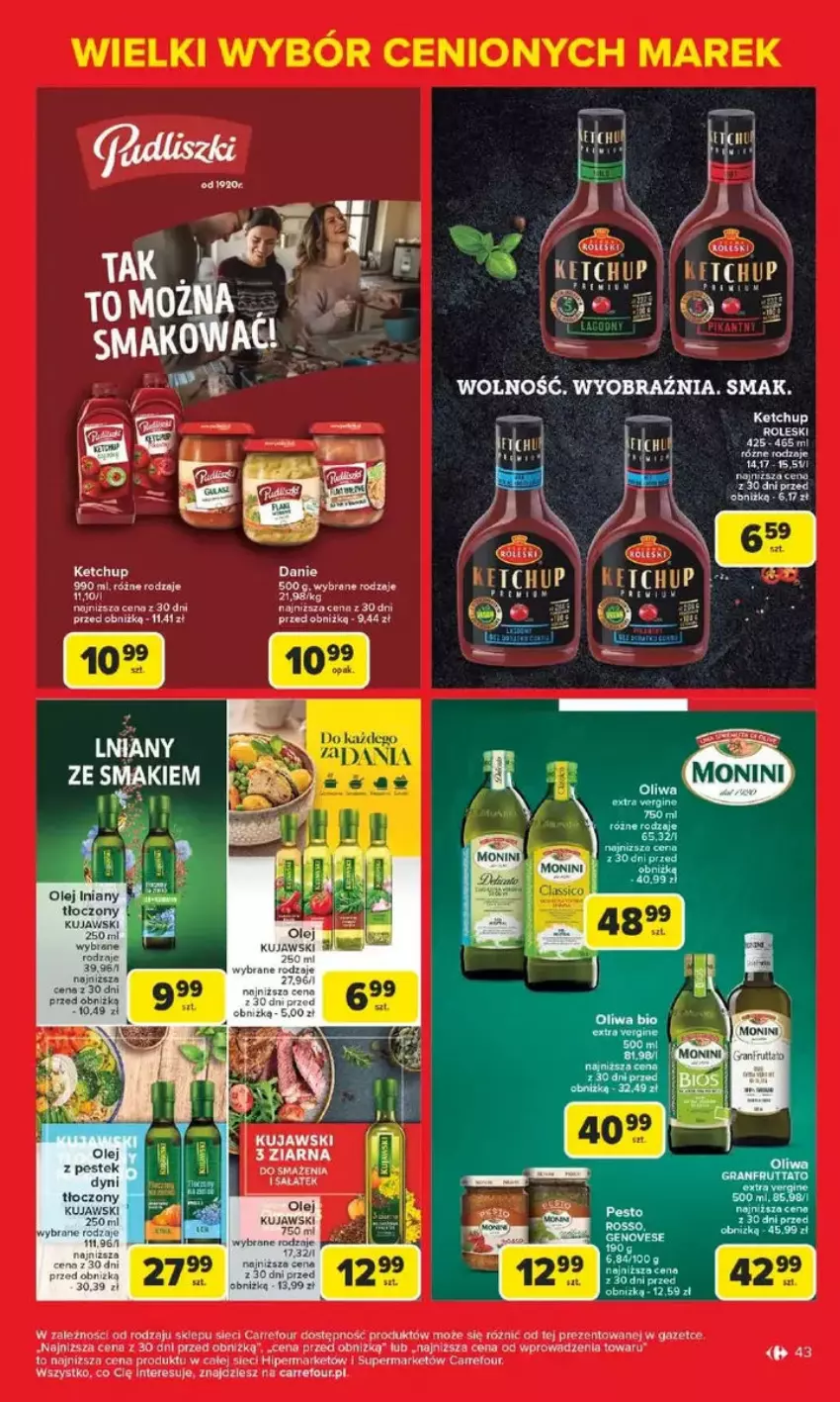 Gazetka promocyjna Carrefour - ważna 17.02 do 22.02.2025 - strona 38 - produkty: Fa, Ketchup, Kujawski, Monini, Olej, Sałat, Stek