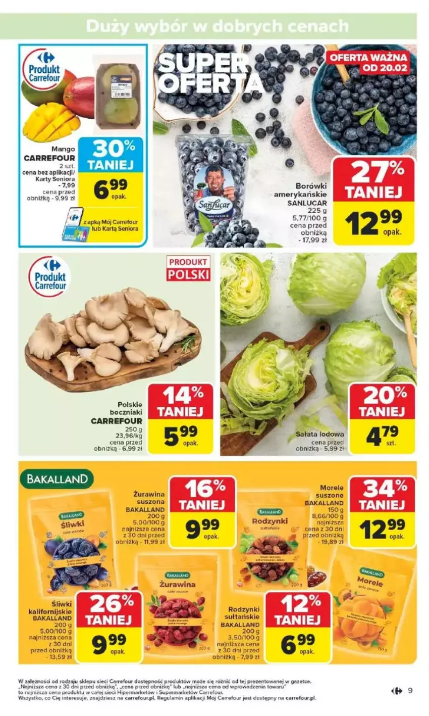 Gazetka promocyjna Carrefour - ważna 17.02 do 22.02.2025 - strona 59 - produkty: Bakalland, Boczniak, Rodzynki