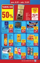 Gazetka promocyjna Aldi - Pełna oferta - Gazetka - ważna od 13.09 do 13.09.2025 - strona 19 - produkty: Tchibo, Ciastka, Kawa rozpuszczalna, Mus, Prince Polo, Chipsy, Dallmayr, Kawa mielona, Kawa, Herbatniki, Galaretka, Pringles, Delicje, E. Wedel, Gala, Mango, Oreo