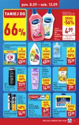 Gazetka promocyjna Aldi - Pełna oferta - Gazetka - ważna od 13.09 do 13.09.2025 - strona 23 - produkty: Nivea Men, Mydło w płynie, Elseve, Coccolino, Finish, Dezodorant, Proszek do prania, Pasta do zębów, Płyn do płukania, Szampon, Płyn do mycia, Mydło, Zmywarki, Sidolux, Colgate, Ariel, Luksja, Nivea, LG