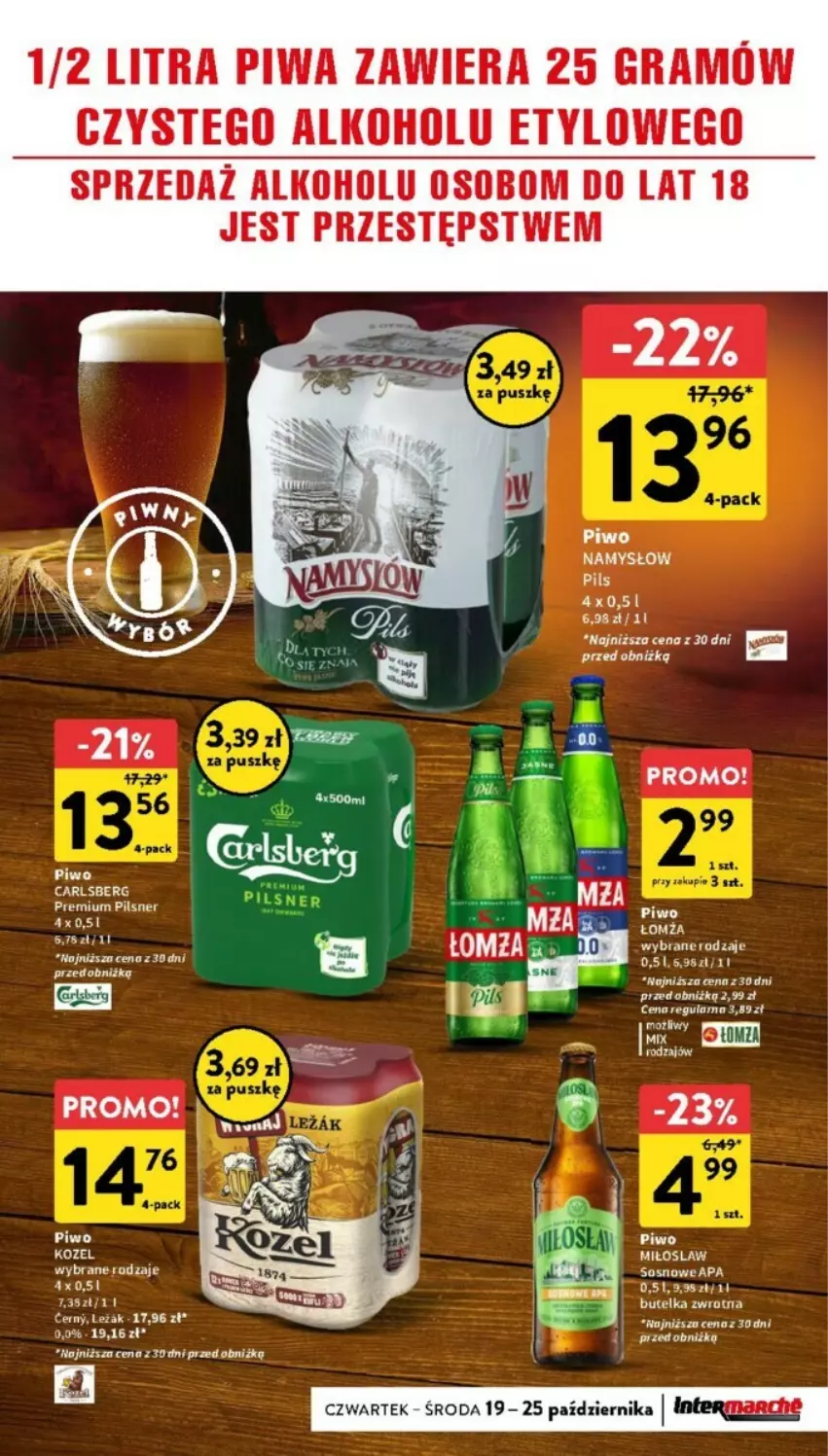 Gazetka promocyjna Intermarche - ważna 19.10 do 25.10.2023 - strona 27 - produkty: Carlsberg, Fa, Gra, Piwa, Piwo, Sos