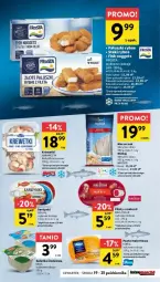 Gazetka promocyjna Intermarche - Gazetka - ważna od 25.10 do 25.10.2023 - strona 16 - produkty: Sałatka, Sardynki, Stek, Paluszki rybne, Dega, Sałat, Krewetki, Mintaj