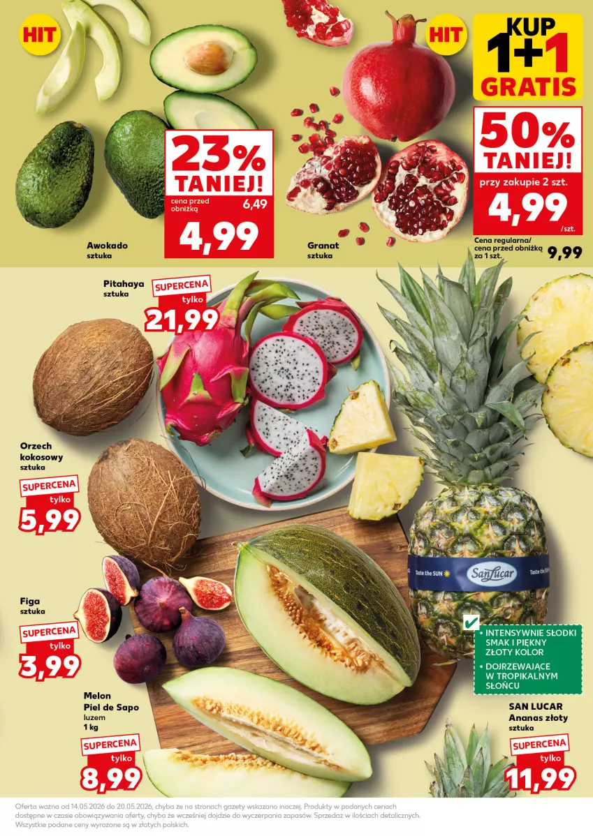 Gazetka promocyjna Kaufland - Mocny Start - ważna 18.05 do 20.05.2026 - strona 11 - produkty: Ananas, Gra, Granat, Kokos, Melon, Pitahaya