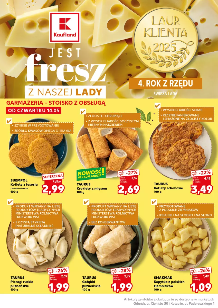 Gazetka promocyjna Kaufland - Mocny Start - ważna 18.05 do 20.05.2026 - strona 16 - produkty: Kopytka, Kotlet, Pierogi, Sok, Sos, Suempol