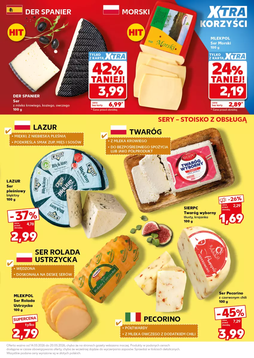 Gazetka promocyjna Kaufland - Mocny Start - ważna 18.05 do 20.05.2026 - strona 17 - produkty: Lazur, Pecorino, Rolada, Ser, Ser pleśniowy, Twaróg