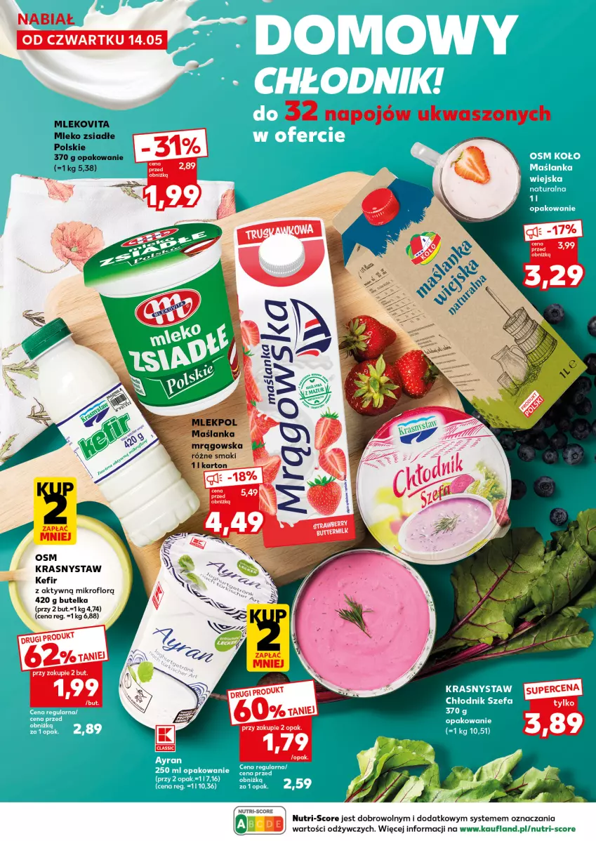 Gazetka promocyjna Kaufland - Mocny Start - ważna 18.05 do 20.05.2026 - strona 20 - produkty: Kefir, Mleko, Mleko zsiadłe, Mlekovita
