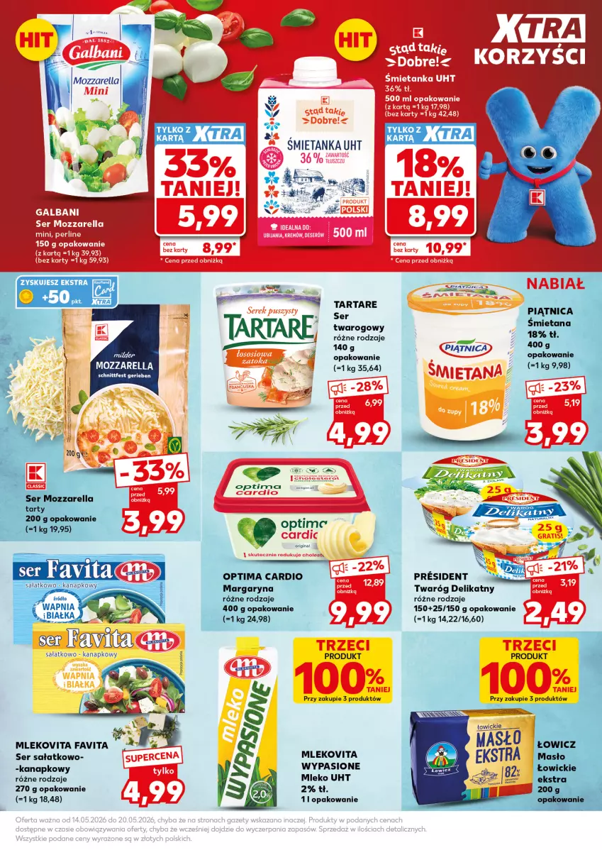 Gazetka promocyjna Kaufland - Mocny Start - ważna 18.05 do 20.05.2026 - strona 21 - produkty: Fa, Favita, Mleko, Mlekovita, Mozzarella, Sałat, Ser, Ser twarogowy, Tarta, Tartare, Twaróg, Twaróg delikatny