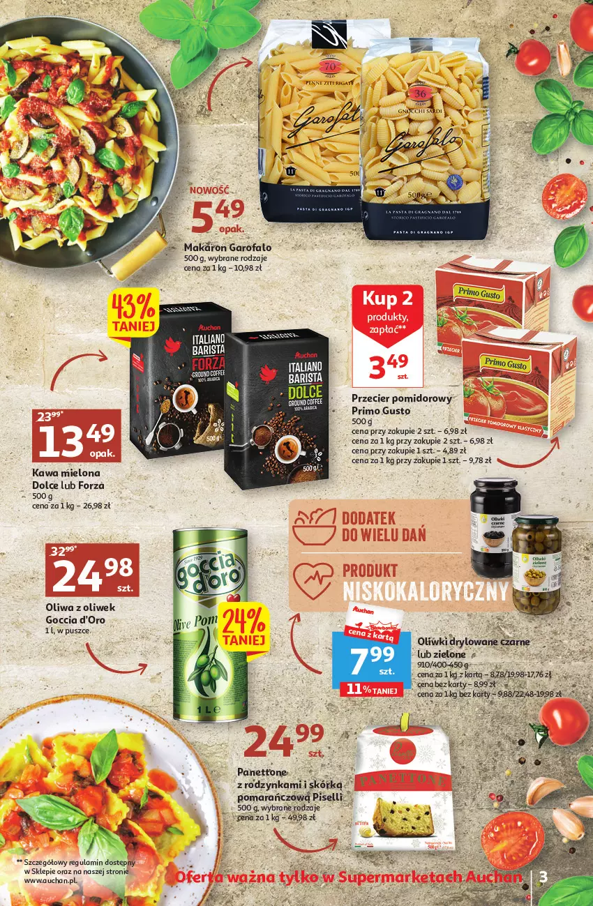 Gazetka promocyjna Auchan - Gazetka Wielkie majowe odkrycia cenowe część #2 Supermarket Auchan - ważna 04.05 do 10.05.2023 - strona 3 - produkty: Fa, Kawa, Kawa mielona, Oliwa, Oliwa z oliwek, Oliwki