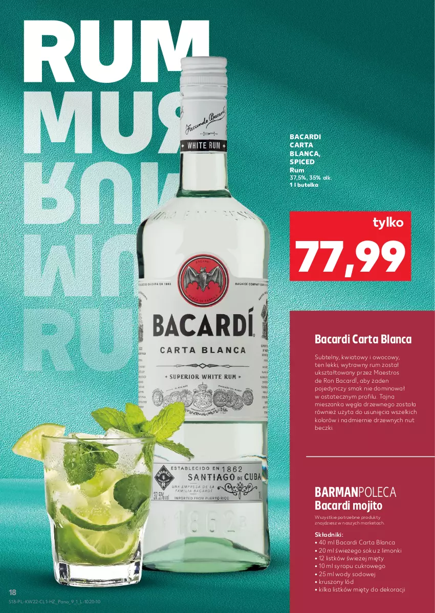 Gazetka promocyjna Kaufland - Barek Kauflandu - ważna 28.05 do 10.06.2026 - strona 18 - produkty: Bacardi, Rum, Sok, Syrop