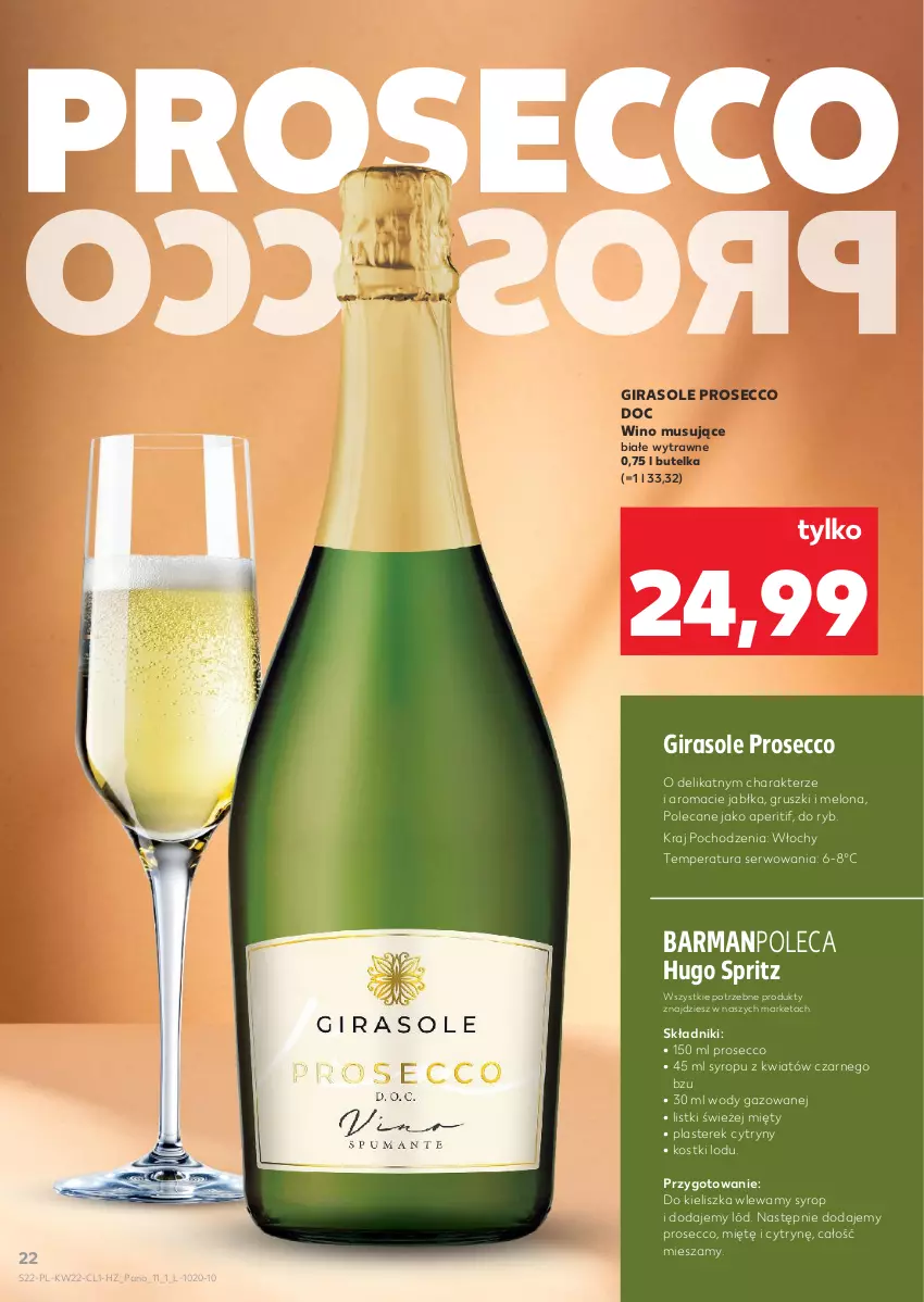 Gazetka promocyjna Kaufland - Barek Kauflandu - ważna 28.05 do 10.06.2026 - strona 22 - produkty: Cytryny, Gruszki, Jabłka, Melon, Mus, Prosecco, Ser, Syrop, Wino, Wino musujące