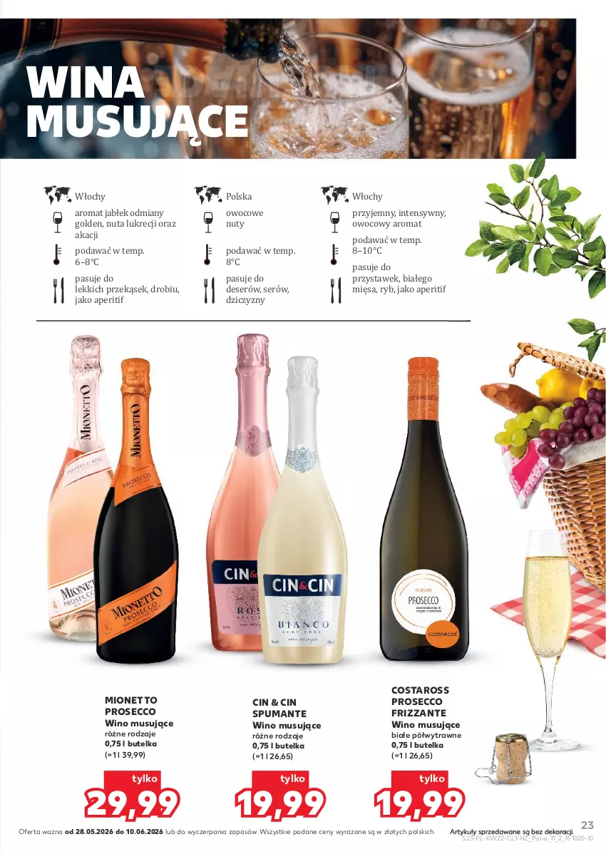 Gazetka promocyjna Kaufland - Barek Kauflandu - ważna 28.05 do 10.06.2026 - strona 23 - produkty: Deser, Mionetto, Mus, Nuty, Prosecco, Puma, Ser, Wino, Wino musujące