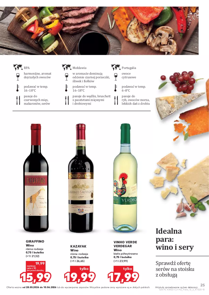 Gazetka promocyjna Kaufland - Barek Kauflandu - ważna 28.05 do 10.06.2026 - strona 25 - produkty: Dega, Makaron, Owoce, Pasztet, Por, Ser, Wino, Wino białe