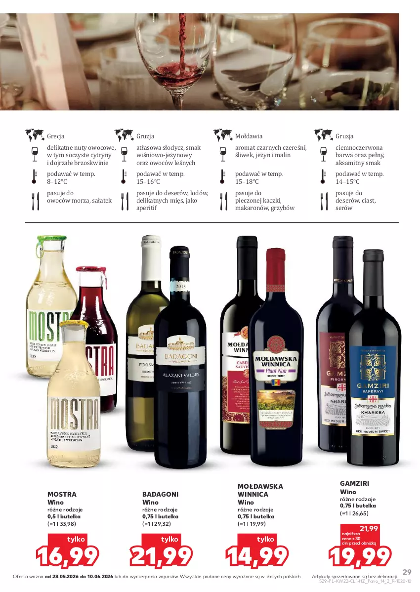 Gazetka promocyjna Kaufland - Barek Kauflandu - ważna 28.05 do 10.06.2026 - strona 29 - produkty: Aksam, Brzoskwinie, Cytryny, Deser, Makaron, Nuty, Piec, Sałat, Ser, Wino