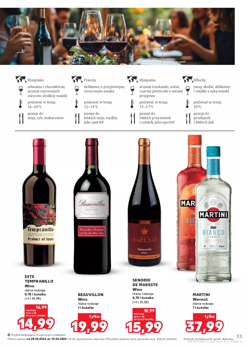 Gazetka promocyjna Kaufland - Barek Kauflandu - ważna 28.05 do 10.06.2026 - strona 33 - produkty: Makaron, Martini, Por, Sałat, Truskawki, Wino