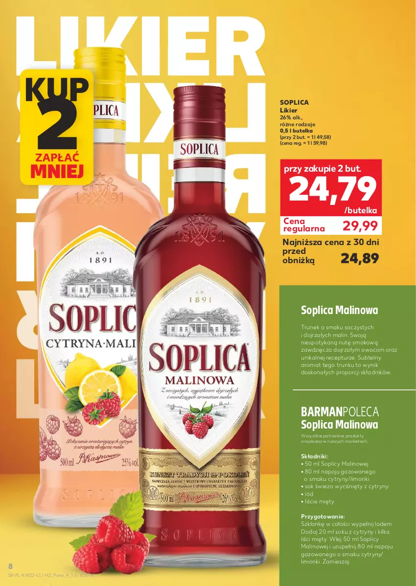 Gazetka promocyjna Kaufland - Barek Kauflandu - ważna 28.05 do 10.06.2026 - strona 8 - produkty: Cytryny, Likier, Por, Sok, Soplica