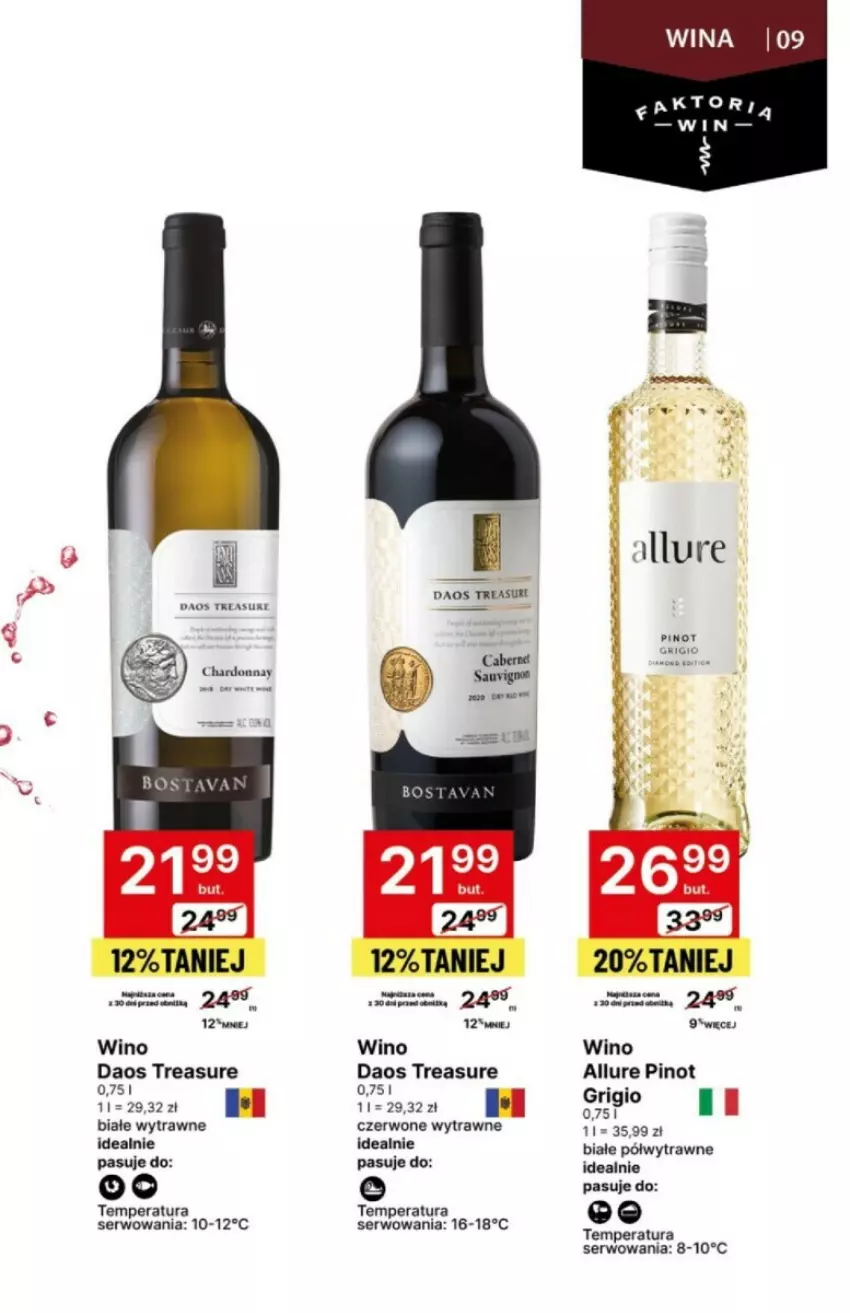 Gazetka promocyjna Delikatesy Centrum - ważna 18.01 do 31.01.2024 - strona 28 - produkty: Chardonnay, Pinot Grigio, Ser, Wino