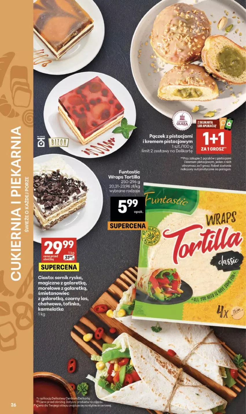 Gazetka promocyjna Delikatesy Centrum - Franczyza DC24 Czwartek - ważna 11.06 do 17.06.2026 - strona 26 - produkty: Cukier, Gala, Inka, Por, Ser, Tortilla