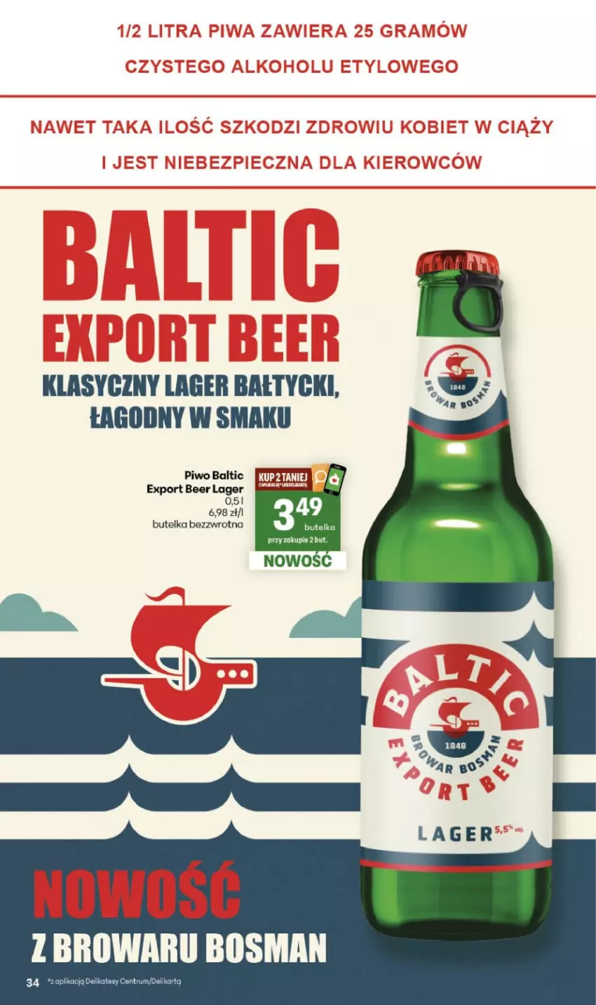 Gazetka promocyjna Delikatesy Centrum - Franczyza DC24 Czwartek - ważna 11.06 do 17.06.2026 - strona 34 - produkty: Piwo, Por, Rum