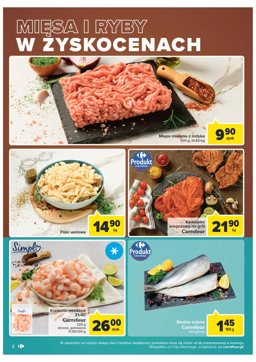 Gazetka promocyjna Carrefour - Gazetka Targ świeżości - ważna 30.08 do 05.09.2022 - strona 2 - produkty: Grill, Karkówka wieprzowa, Koc, Krewetki, Mięso, Mięso mielone