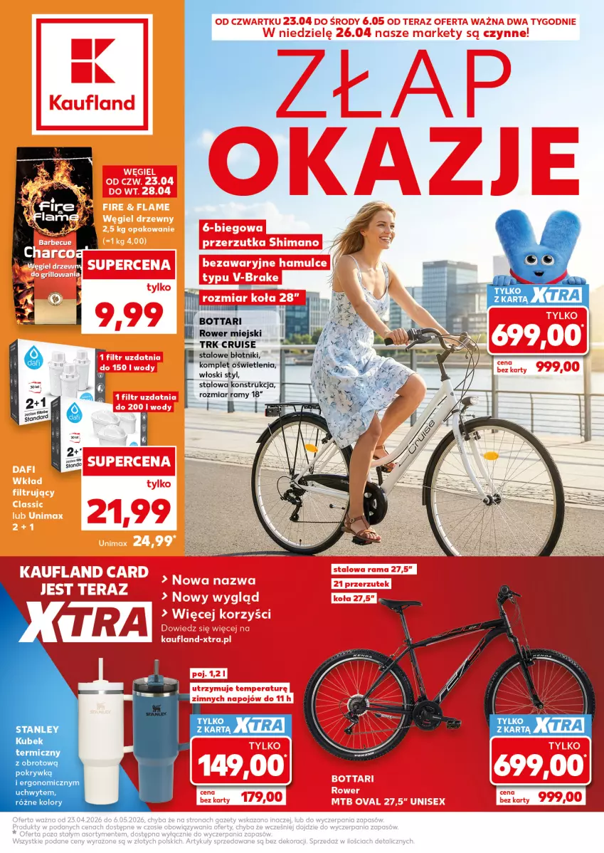 Gazetka promocyjna Kaufland - Kaufland - ważna 23.04 do 06.05.2026 - strona 1 - produkty: Fa, Kubek, Kubek termiczny, Rower