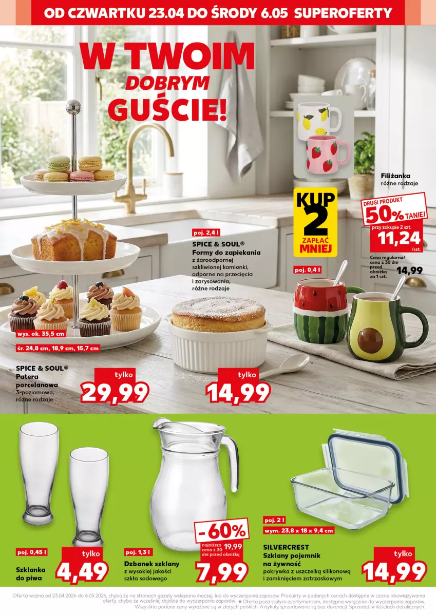 Gazetka promocyjna Kaufland - Kaufland - ważna 23.04 do 06.05.2026 - strona 22 - produkty: Dzbanek, Filiżanka, Piwa, Pojemnik, Por, Silvercrest, Sok, Szklanka
