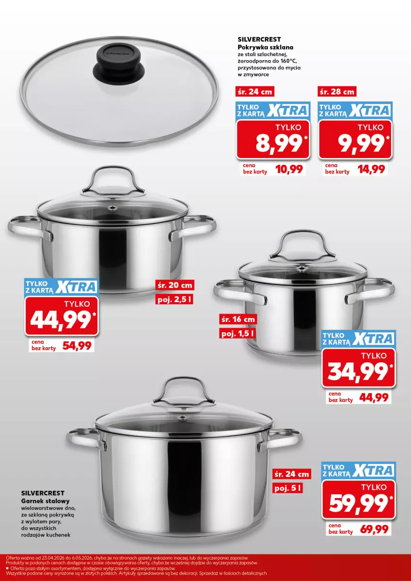 Gazetka promocyjna Kaufland - Kaufland - ważna 23.04 do 06.05.2026 - strona 3 - produkty: Garnek, LANA, Pokrywka szklana, Por, Silvercrest