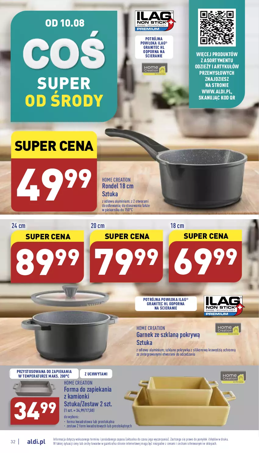 Gazetka promocyjna Aldi - Pełny katalog - ważna 08.08 do 13.08.2022 - strona 32 - produkty: Garnek, Gra, LANA, Piekarnik, Por, Rondel