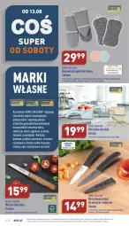 Gazetka promocyjna Aldi - Pełny katalog - Gazetka - ważna od 13.08 do 13.08.2022 - strona 34 - produkty: Przybory kuchenne, Sypialnia, Sok, Noż, Ostrzałka do noży, Nóż uniwersalny, Kuchnia, Wełna, Rękawice, Meble