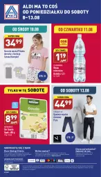 Gazetka promocyjna Aldi - Pełny katalog - Gazetka - ważna od 13.08 do 13.08.2022 - strona 40 - produkty: Ser, Por, Hofburger, Koszula nocna, Kosz, O nas, Koszula, Dres, Burger, Spodnie, Woda mineralna, Biuro, Gouda, Woda, Cisowianka, Piżama
