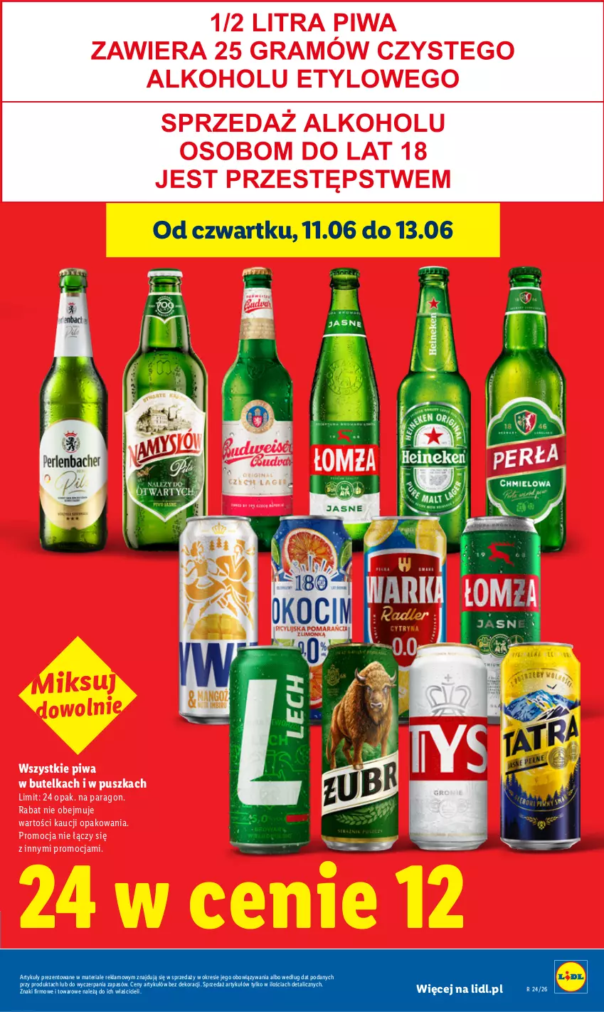 Gazetka promocyjna Lidl - Gazetka ważna od 11.06 do 13.06 - ważna 11.06 do 13.06.2026 - strona 17 - produkty: Piwa