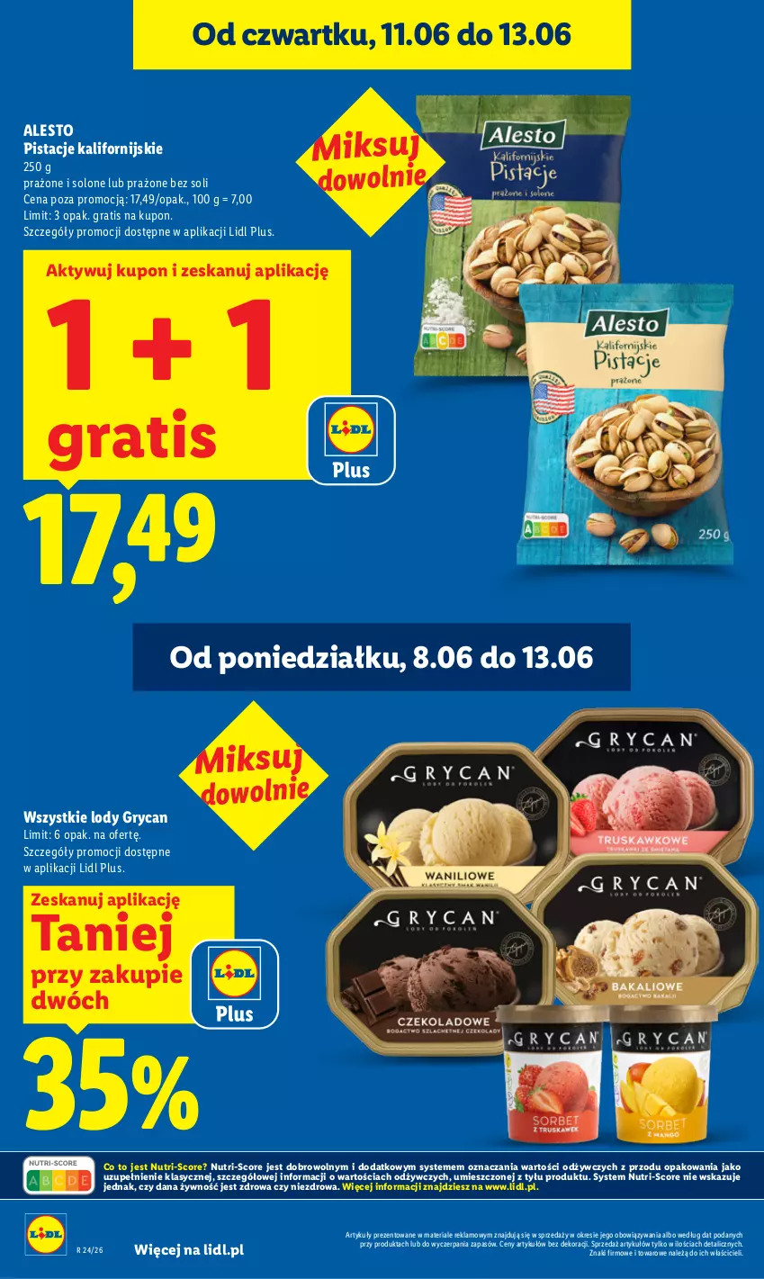 Gazetka promocyjna Lidl - Gazetka ważna od 11.06 do 13.06 - ważna 11.06 do 13.06.2026 - strona 22 - produkty: Gra, Gry, Lody, Pistacje