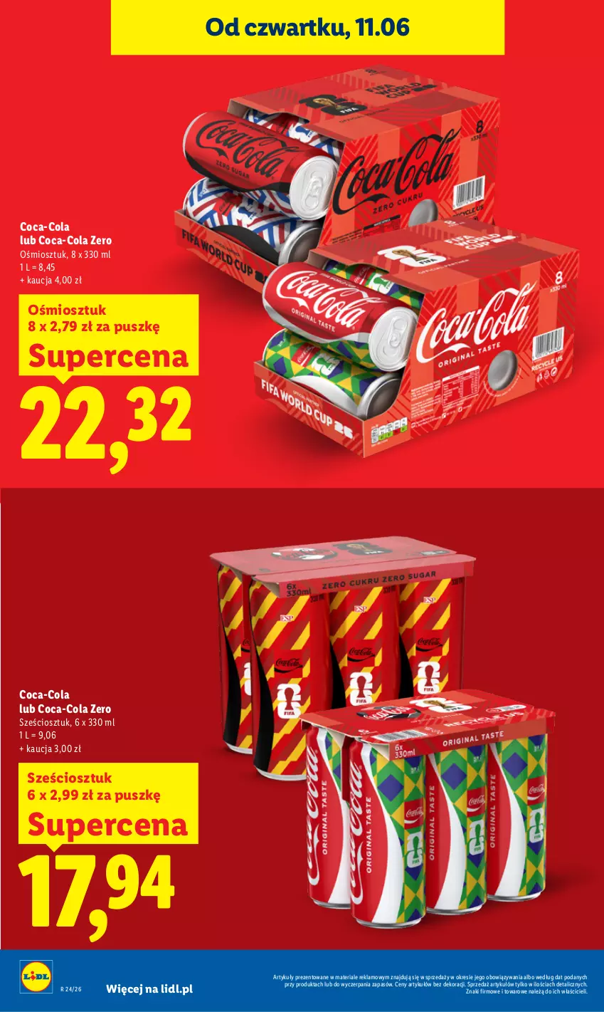 Gazetka promocyjna Lidl - Gazetka ważna od 11.06 do 13.06 - ważna 11.06 do 13.06.2026 - strona 26 - produkty: Coca-Cola